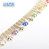 Hans OEM Customized Transparent Wholesale Rhinestone Chain