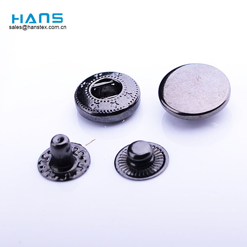 Hans Cheap Wholesale New Style Matte Black Snap Button