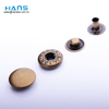 Hans Factory Price Custom Colored Brass Snap Buttons