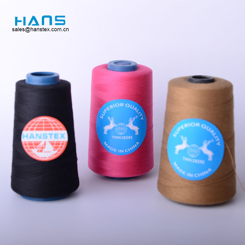 Hans Cheap Price Colorful Sewing Thread Spun Polyester